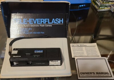 Keystone XR308 Tele-Everflash 110 Film Camera - Great Condition - Made In USA