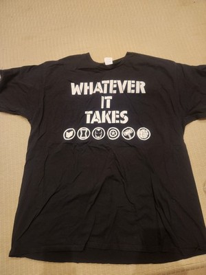 Marvel 2XL Black Men's/Unisex Black T-shirt Whatever It Takes