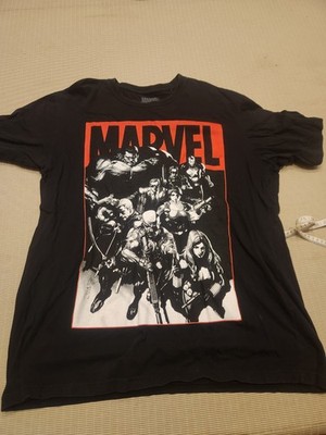 Marvel Men's/Unisex Graphic T-Shirt Superhero Design, Size 2XL, Black