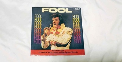Fool/Steamroller Blues - Elvis Presley RCA 74-0910 1973 Orange Label 45