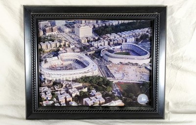 Yankee Stadium Old & New 2008 Aerial 8x10 Framed Photo MLB Licensed