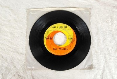 The Beatles And I Love Her / If I Fell Capitol 5235 45 RPM EX Sleeve