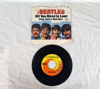 The Beatles All You Need Is Love Capitol 5964 45 RPM NM