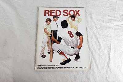 1972 Boston Red Sox Official Yearbook Carl Yastrzemski Carlton Fisk MLB