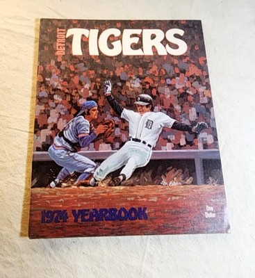 1974 Detroit Tigers Yearbook Al Kaline Final Season Complete